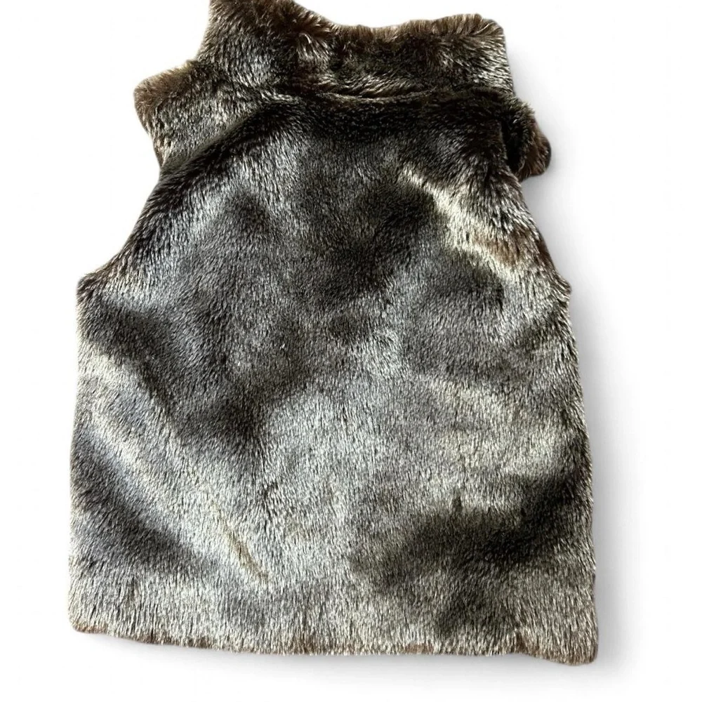 Girls Size 4/5 Cardigan & Vest Bundle – Tiger, Faux Fur & Sparkly ✨